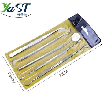 

3set Stainless Steel Dental Tools Kit 5pcs/set Teeth Tartar Scraper Mouth Mirror Dentists Pick Tool