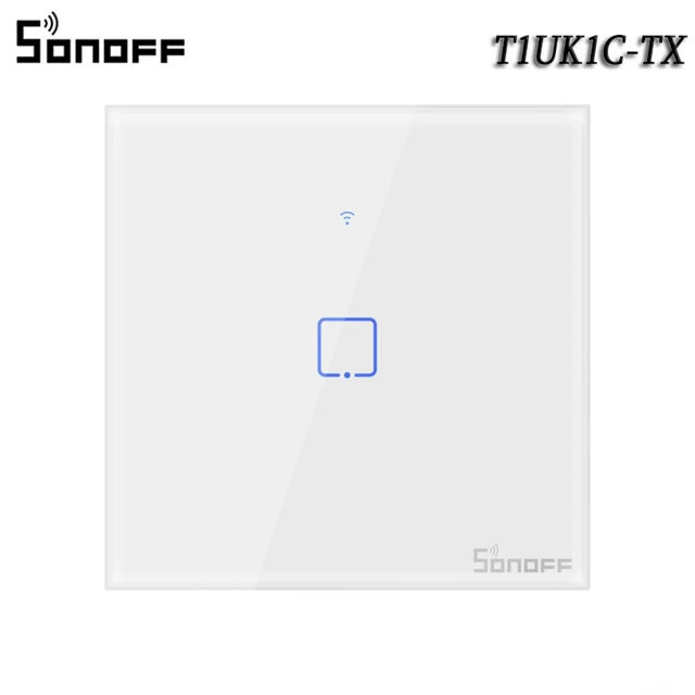 Sonoff T0 T1 T2 T3 For Alexa Google Home Smart Home WiFi RF 433Mhz Remote Control Wall Touch Panel Light Switch Panel Hot 