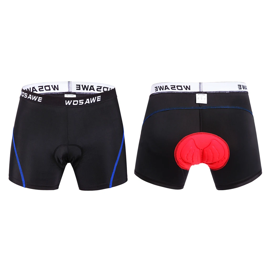 Unisex Men Woman Cycling Shorts Comfortable Bicycle Shorts Gel Blue Line Not Easy to Deformation