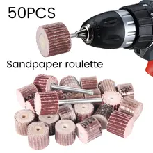 50Pcs 80# 120# 240# 320# 600# Grit Flap Wheel Sander Sanding Disc Replacement Abrasive Grinder Rotary Tool Mini Drill Tools