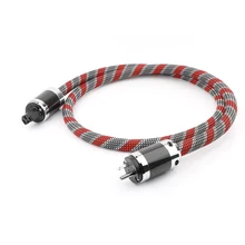 

Hifi audio 5N OCC cable US version audio power cable carbon fiber power plug with wire