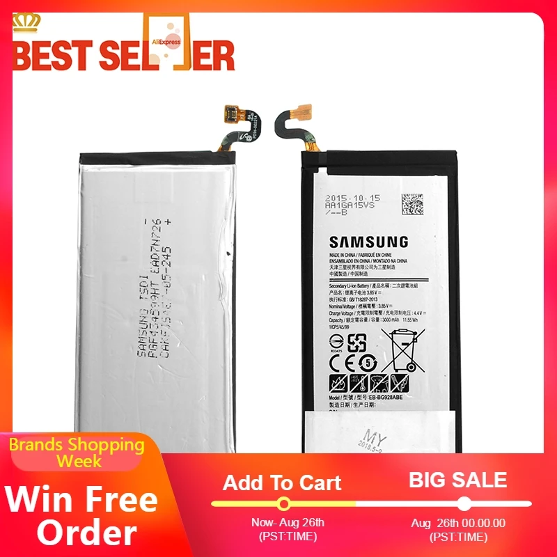 Замена телефон Батарея EB-BG928ABE для samsung Galaxy S6 Edge Plus SM-G9280 G928P G928F G928V G9280 G9287 плюс S6edge +
