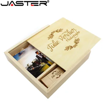 

JASTER Album box gift custom logo photography with usb sticks 4GB 8GB 16GB 32GB usb 2.0 flash pen drive memorys