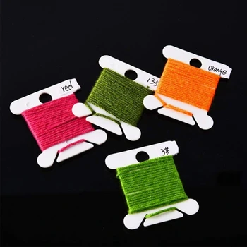 

Plastic Floss Bobbins and Clear Needlecraft Organizer - 200 Cross-Stitch Thread Bobbins Card Thread Holder, 16 Deep Storage Comp