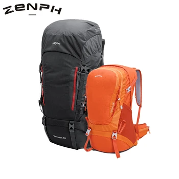 

Zenph Outdoor Mountaineering Backpack Camping Bag 38-50L Professional Waterproof Backpack Camping Hiking Cycling Backpack