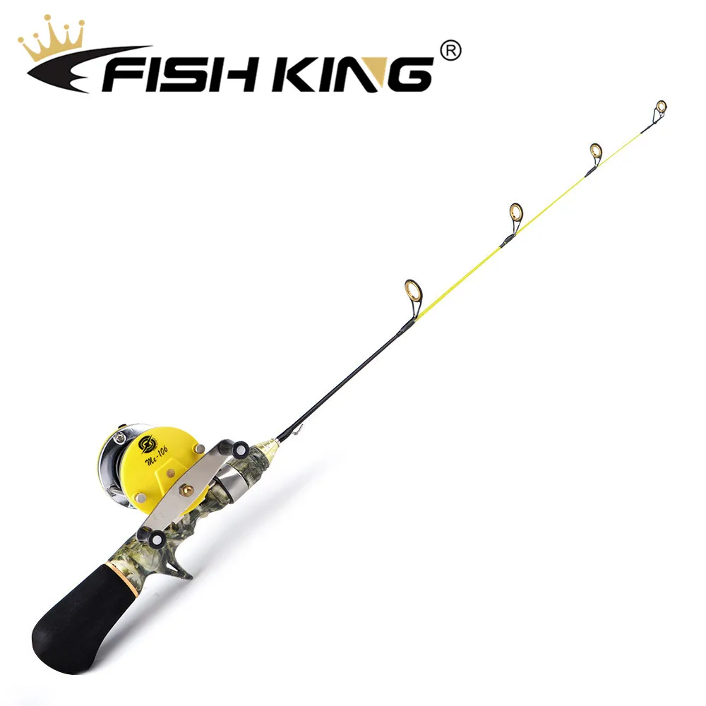 FISH KING, 50 см, 60 см, зимняя удочка для подледной рыбалки, 3,6: 1, катушка для подледной рыбалки, С. В., 10-20 г, удочка для зимней подледной рыбалки