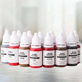 

13PCS Skin-friendly Safe Professional Natural Easy to Use Colorant Tattoo Ink Tattoo Pigment for Beauty Women DIY