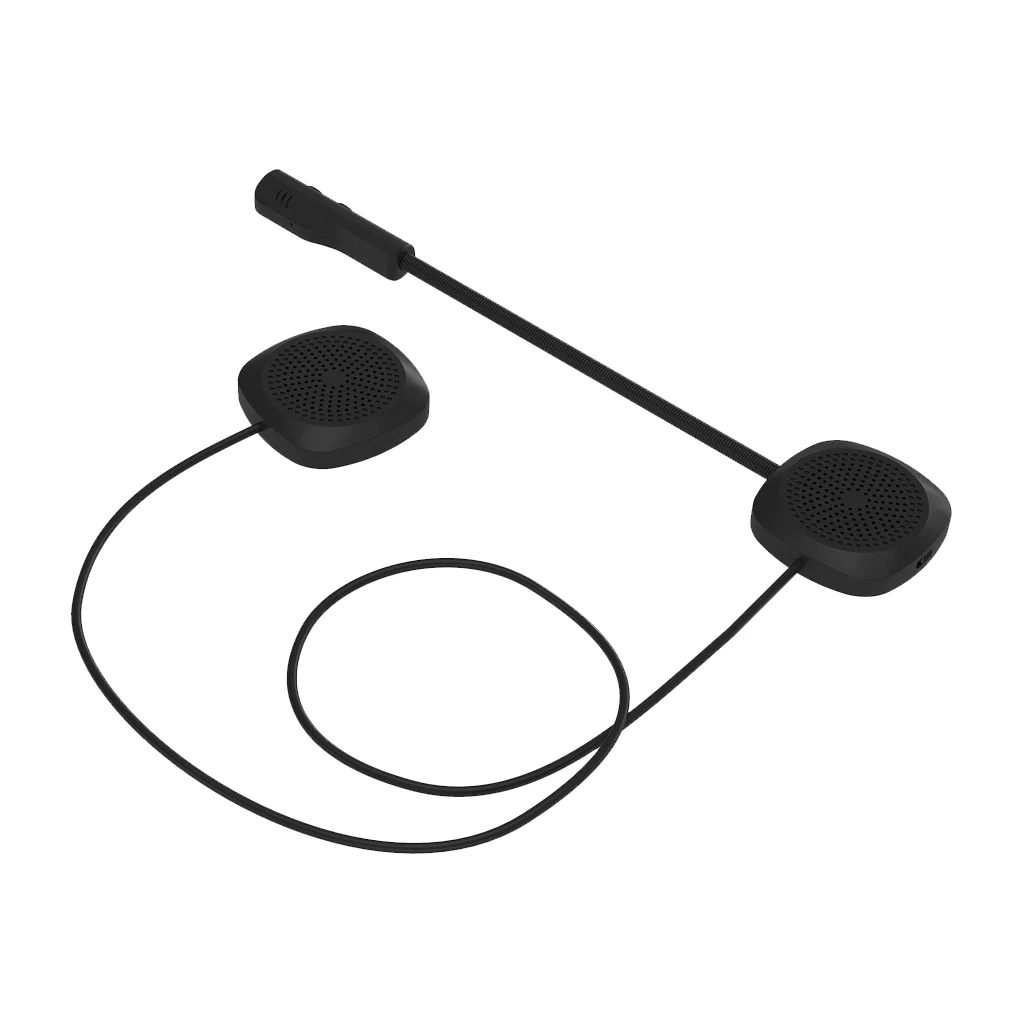 Motorcycle Bluetooth 5.0 Helmet Headset, Wireless Hands-free Intercom, Phone Connection Auto Answer and Music Player for Riding