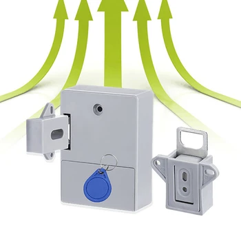 

Invisible Hidden RFID Free Opening Intelligent Sensor Cabinet Lock Locker Wardrobe Shoe Cabinet Drawer Door Lock