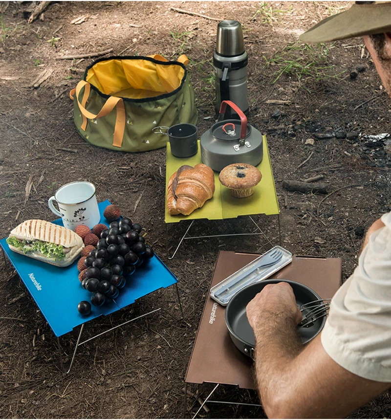 Naturehike алюминиевый сплав складной стол открытый ультра портативный обеденный стол Кемпинг мини чайный стол