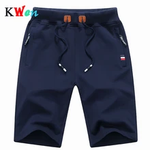 Однотонные мужские шорты 5XL летние мужские пляжные шорты хлопковые повседневные мужские шорты homme брендовая одежда KZ925