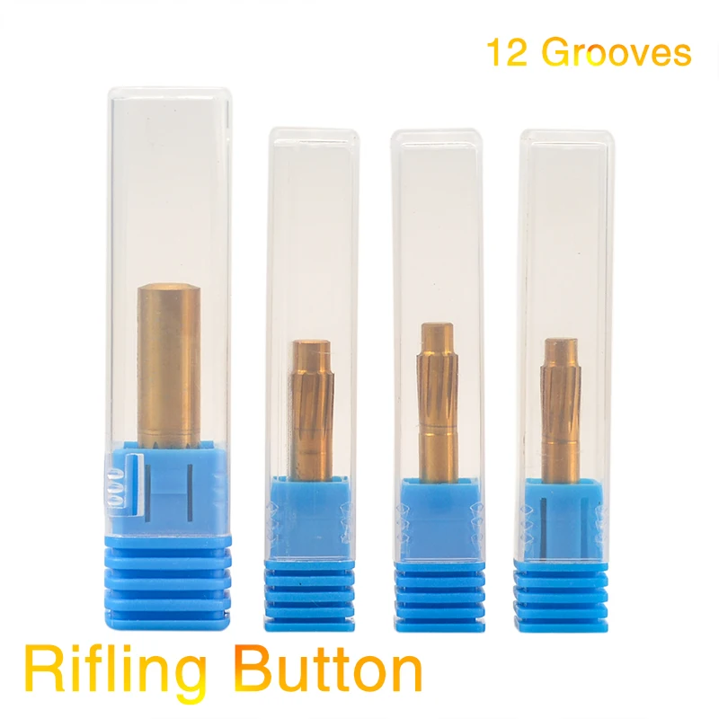 5.5mm 5.6mm 6.35mm 9.0mm Rifling Button 12 Flutes Hard Alloy Chamber Helical Machine Reamer Break Durable Tool Accessories