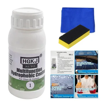 

1Pc Car Auto Glass Nano Hydrophobic Coating Cloth Shoes Impregnator Suede Waterproof Agent Spray With Sponge Towel Cleaning Tool