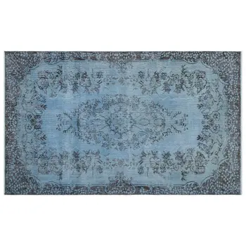 

Handmade Blue Vintage Overdyed Turkish Area Rug 171x281 Cm-5'7''X9'3''