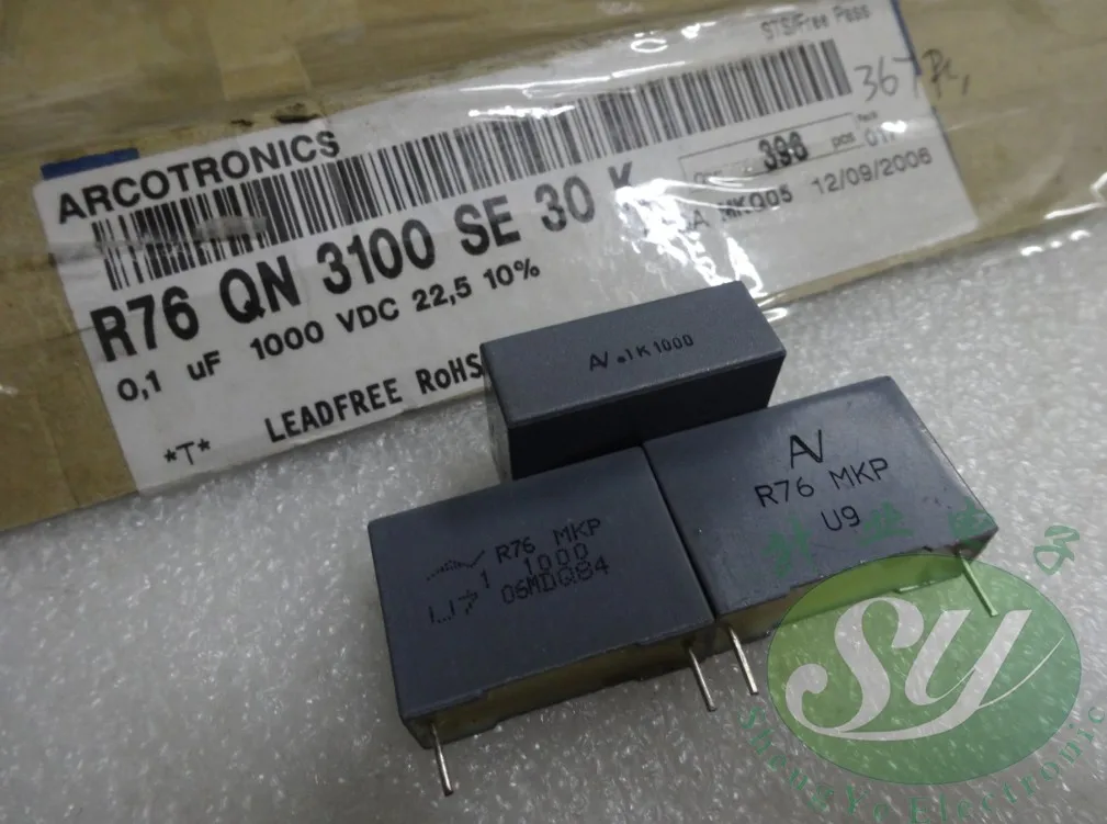 50 шт. AV R76 серии 0,1 мкФ/1000 V 100NF u1 104 22 мм MKP пленочный конденсатор
