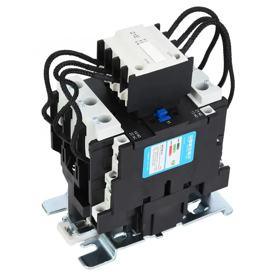 

CJ19-36/21AC Contactor Switching Capacitor Contactor AC380V 36A 2 NO 1 NC Flame Retardant Contactor Household