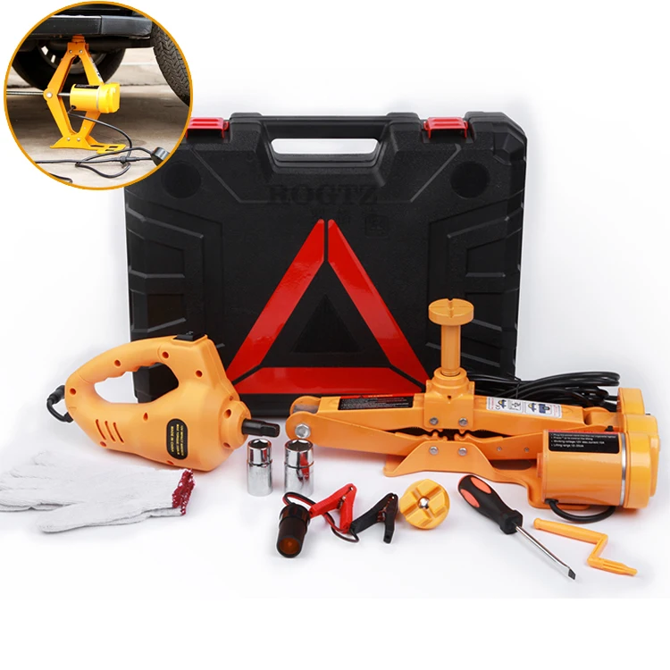 

CE ISO Standard 12 Volt Electric Wrench 3 Ton Mobile Automatic High Lift Scissor Car Electric Jack for SUV
