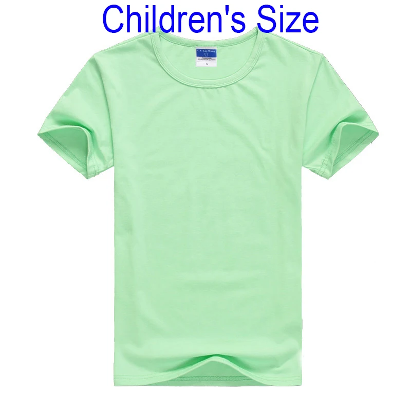 children apple green Лето, высокое качество, 15 цветов, S-2XL, простая футболка, Женская хлопковая эластичная Базовая футболка, Женские повседневные топы, футболка с коротким рукавом - Цвет: children apple green