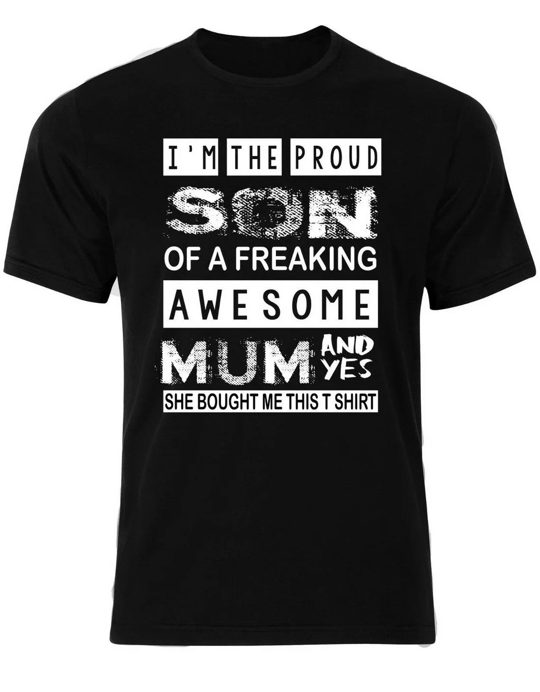 Футболка с надписью I'm Son Of A Awesome Mum и She shoven Me This Funny Quote Mom men футболка AM55
