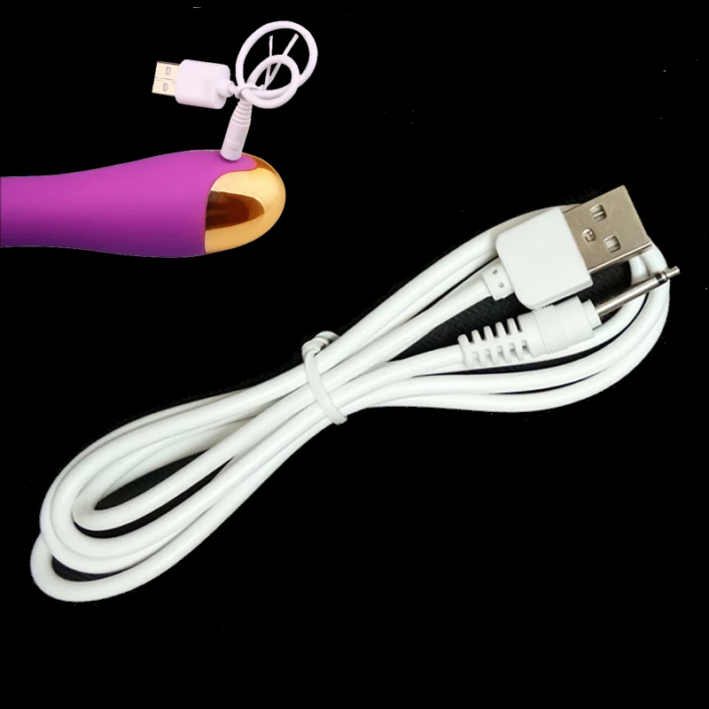 Секс-товары USB Перезаряжаемый зарядный кабель для вибратора фаллоимитатор