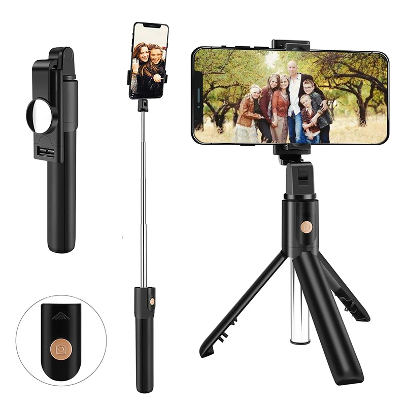 

3 In 1 for Bluetooth Palo Selfie Stick Tripod Mini Extendable Monopod for Huawei Phone Mi Selfiestick with Selfie Remote Control