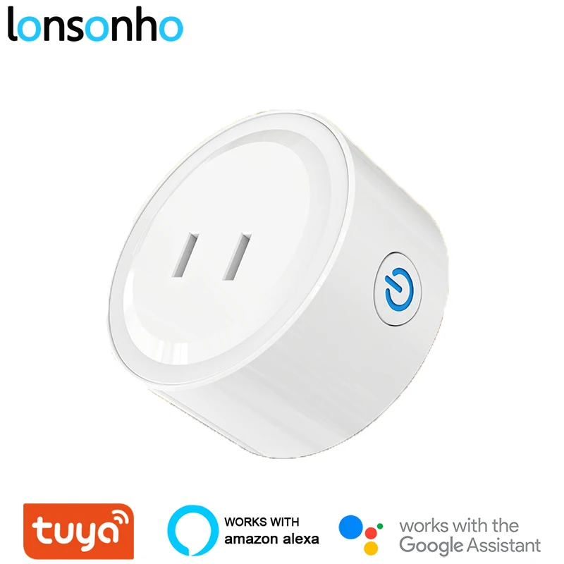 

Lonsonho Tuya Smart Plug Wifi Smart Socket Japan Plug 10A Smart Home Automation Works With Google Home Alexa