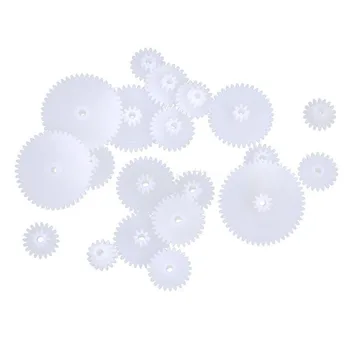 

64 Kinds Bevel Tee Axle Sleeve Shaft Cog Wheels Single Double Layer Crown Worm DIY Science Accessories Gears Set Belt Pulley