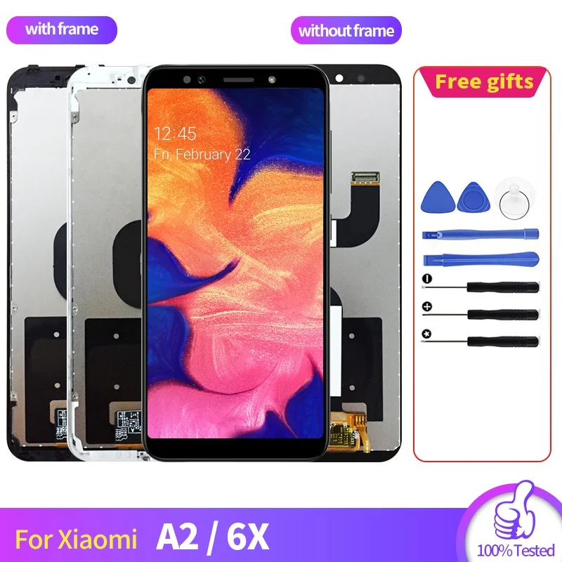 ЖК дисплей для Xiaomi mi A2 6X сменный экран дигитайзер в сборе сенсорная панель модуль|Экраны мобильных