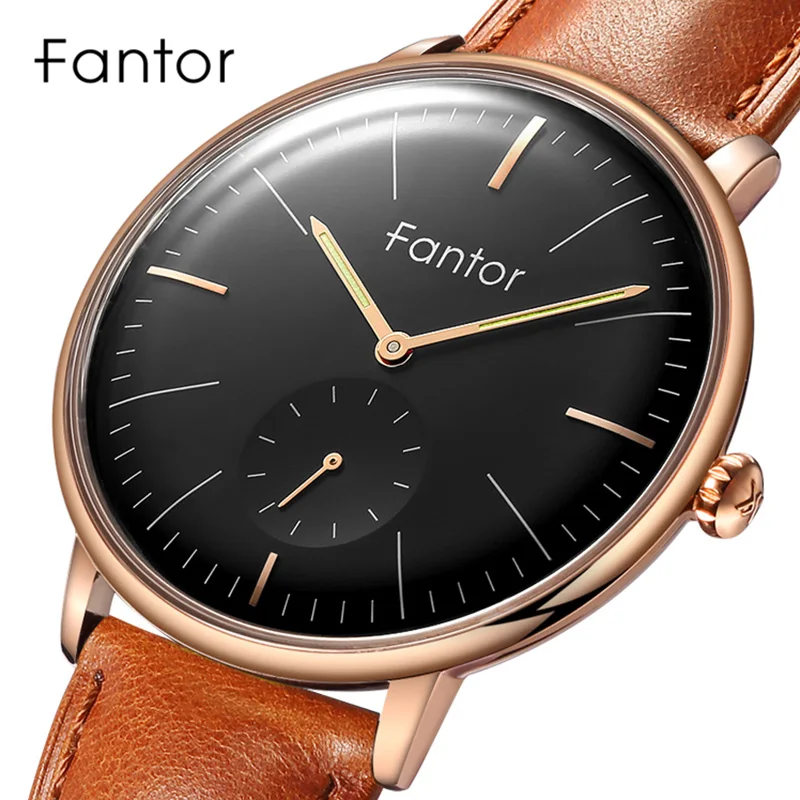 Fantor Роскошные Брендовые мужские кварцевые наручные часы с хронографом