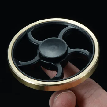 

Fingertip Gyro Decompression Fidget Spinner Copper Five Leaf Stent EDC Tool Hand Anxiety Stress Relief Funny Toys Boys Gifts