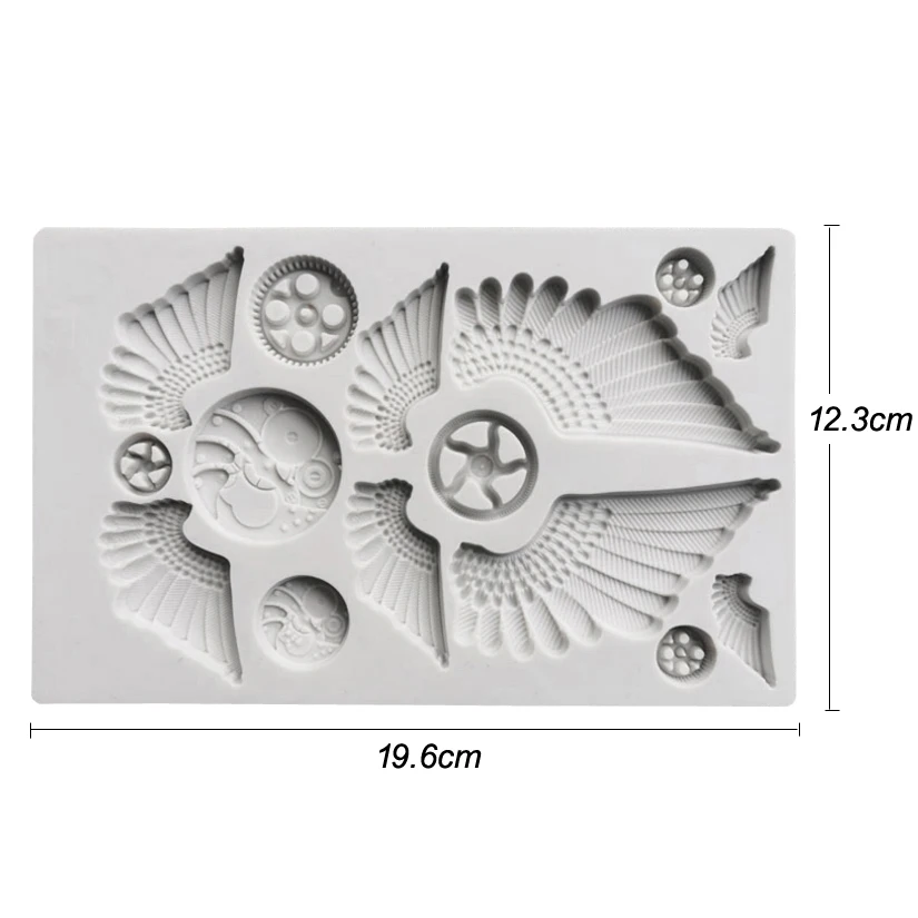 Крылья Ангела силиконовые формы сахарный шоколадный форма для выпечки кекса инструменты для украшения тортов из мастики