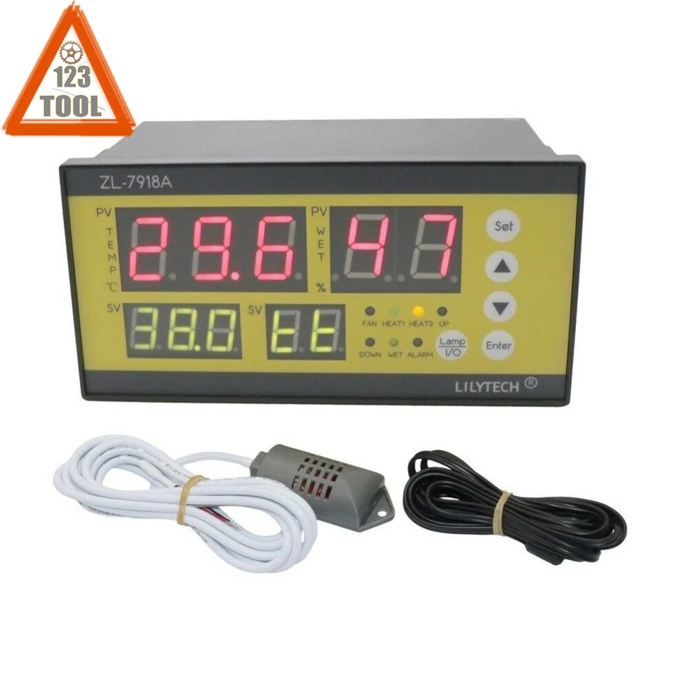 

ZL-7918A,100-240Vac, Multifunction Automatic Incubator, Incubator Controller, Temperature Humidity Incubator, Lilytech, Xm-18