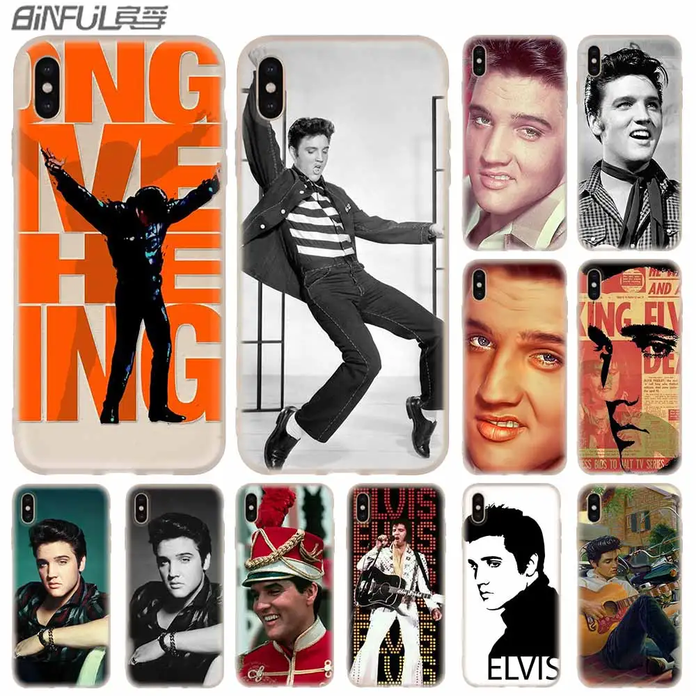 Силиконовый мягкий чехол Elvis Presley для iPhone 12 11 Pro X XS Max XR 8 7 6 Plus 5s SE 2020 S 1|Бамперы| |