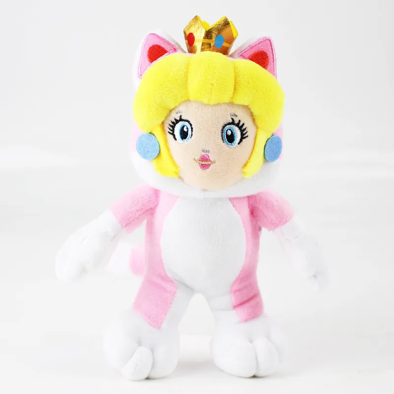 Super Mario Bros 3D World Katze Prinzessin Peach Rosalina Plüsch Spielzeug Puppe 