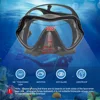 Masques de plongée sous-marine professionnels Snorkeling Set Jupe en silicone adulte Snorkel sec pour adultes Lunettes anti-buée Lunettes de natation Pêche Equipement de piscine ► Photo 3/6