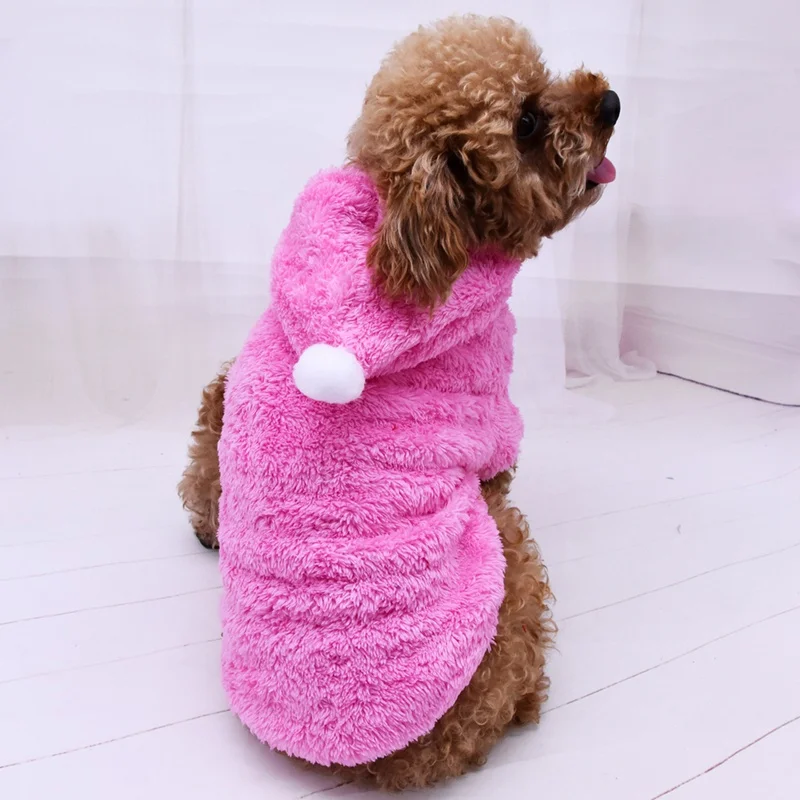 Осенне-зимняя теплая одежда для собак, двустороннее утепленное бархатное пальто, теплый комбинезон, куртка для маленьких, средних и больших размеров, PetXS-XXL