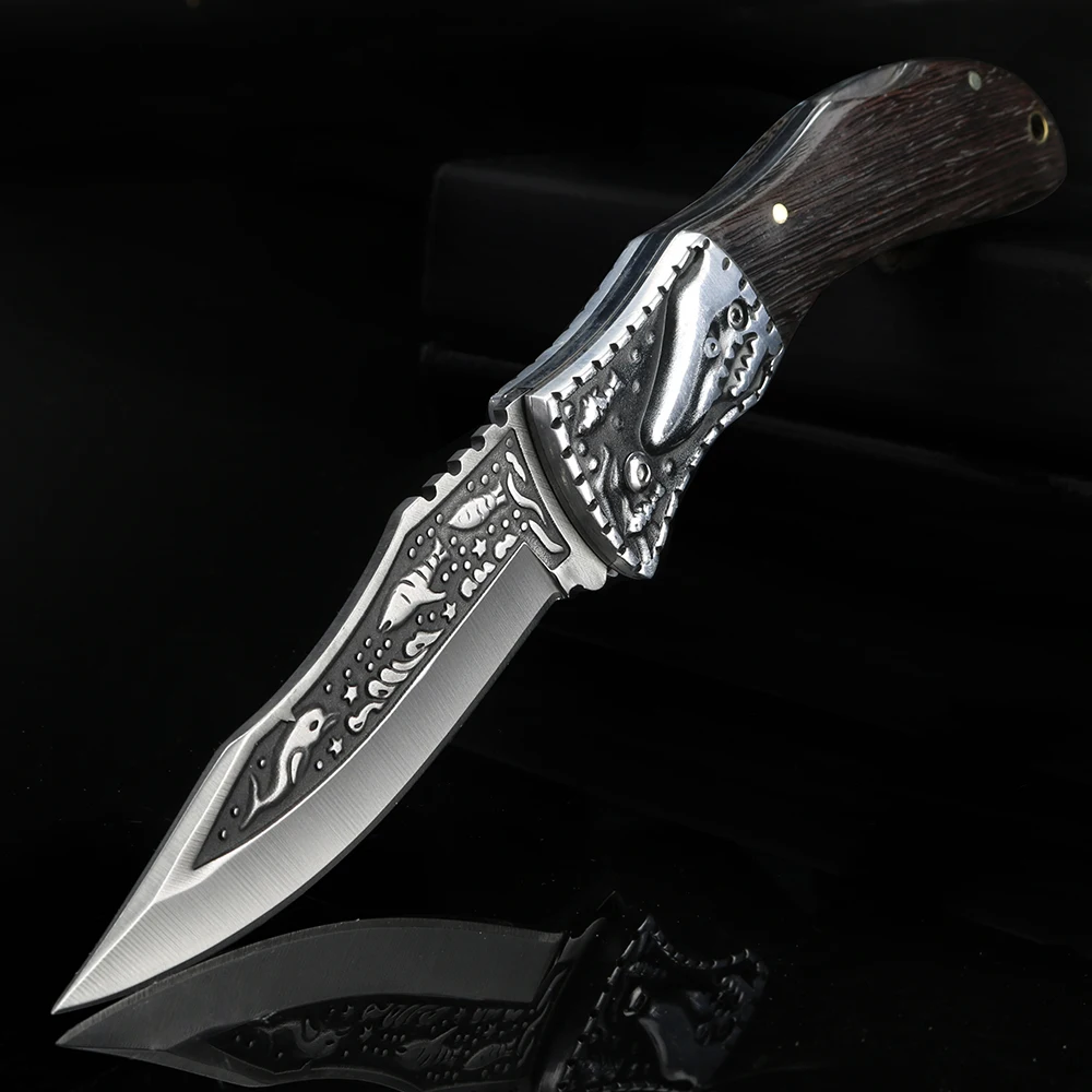 Outdoor folding knife wild survival high quality camping EDC tool hunting multifunctional | Инструменты