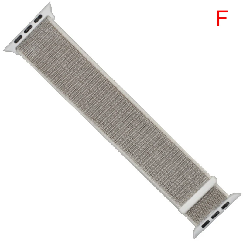 F Essidi нейлоновый ремешок для Apple Watch Series 5 4 3 2 1 умный тканый браслет петля для iwatch Series 38 40 42 44 мм - Цвет: F