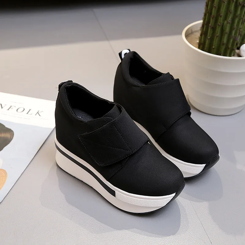 

Shoe Women's 2019 New Style Velcro Casual Versatile Thick Bottomed Elevator Online Celebrity Large Size Athletic Shoes Women's