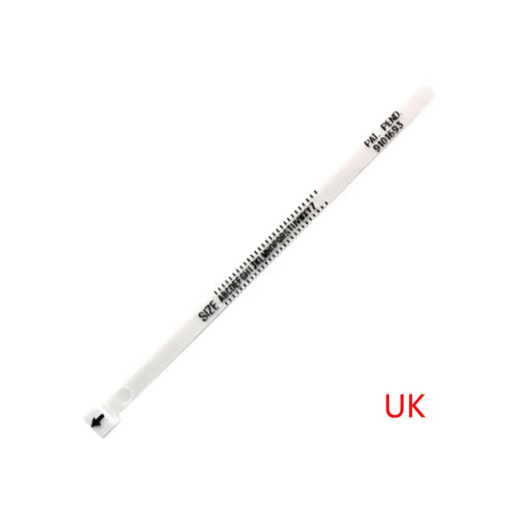 2 шт. практичный UK/US портативный Пальчиковый измерительный браслет многоразовый белый кольцевой калибр профессиональные ювелирные
