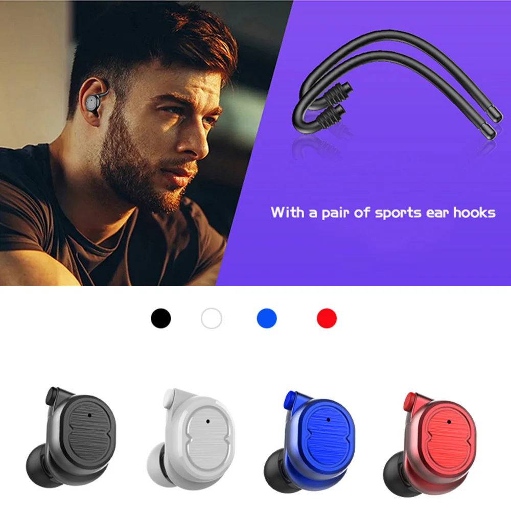 Bluetooth 5,0 спортивные наушники IPX5 беспроводные стерео наушники мини наушники-вкладыши TWS наушники с внешним аккумулятором