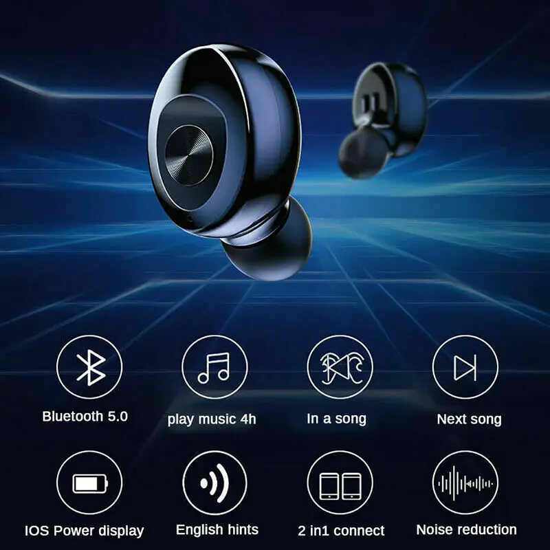 XG8 TWS Bluetooth Earphones True Wireless Headphones 5 0 TWS in Ear Earbuds Mini Headset Stereo Sound Sport Earpiece