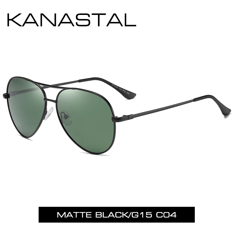 Мужские поляризованные солнцезащитные очки, Ретро стиль, классические женские очки пилота, брендовые, сплав, авиационная оправа, очки для женщин, Oculos de sol, UV400 - Цвет линз: G15