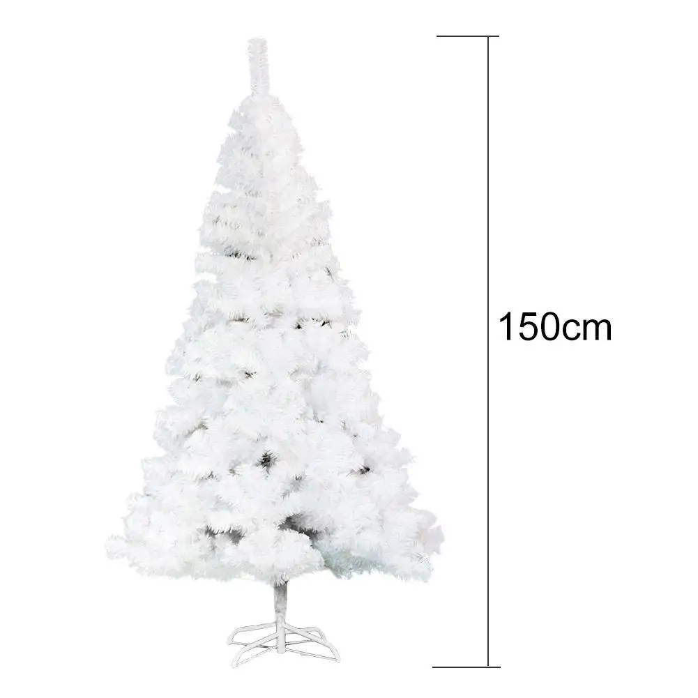 F 150CM white Корабль Великобритании) navidad искусственная Рождественская елка шифрование с железной основой Новогодние рождественские украшения для дома 1,2 м 1,5 м 1,8 м 2,1 м - Цвет: F 150CM white