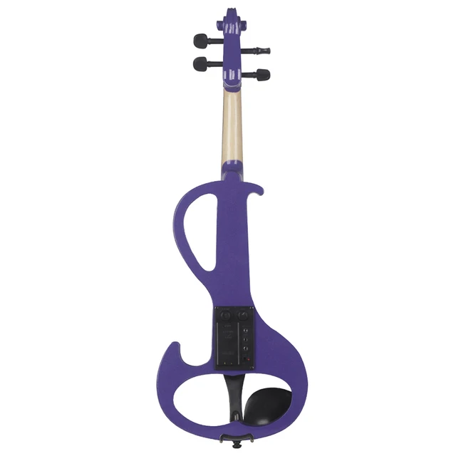 バイオリン初心者セット4/4 4/4 初心者向けバイオリンセット 紫 ボックス弓弦肩当て付き(4-4