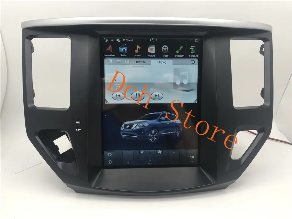 Вертикальный автомобильный DVD плеер 10 4 дюйма в стиле tesla Android 9 0 GPS навигация для