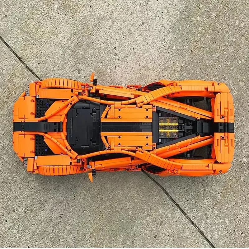 MOC Ford GT спортивный автомобиль MOC-10792 RC двигатель мощность Функция автомобиль подходит строительный блок кирпичи модель ребенок день рождения игрушки подарки