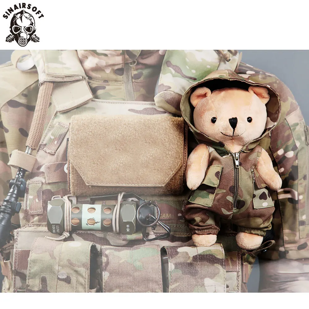 SINAIRSOFT плюшевый мишка Тактика Медведь кукла, Мультфильм Плюшевая мягкая игрушка тактический жилет CS наружная одежда охотничий жилет платье