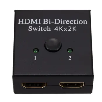 

4K Bi-Direction HDMI 2.0 Cable Switch Switcher Splitter Hub HDCP 2 In 1 Out 1 In 2 Out Double-sided Splitter