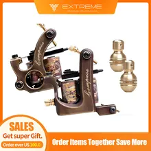 Профессиональная ручная Татуировка машина 10 обмоток медная рама изготовленный на заказ татуировочный пистолет для шейдеров или лайнеров татуировки Поставки